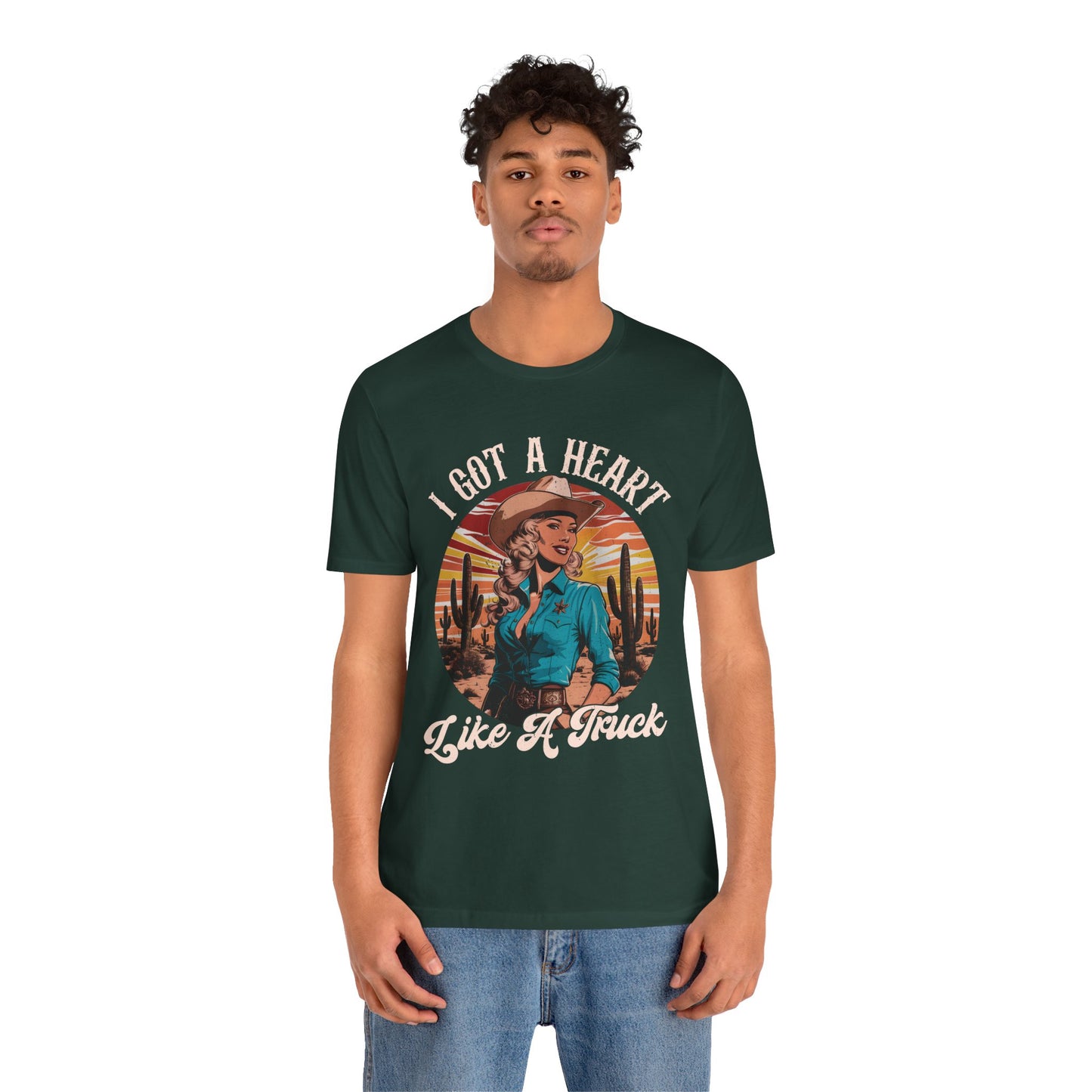 Heart Like A Truck Shirt – Christian Cowgirl Desert Western Rodeo Tee