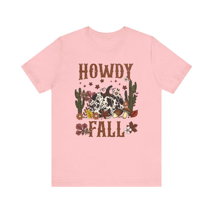 Retro Howdy Fall Shirt – Western Cowboy Pumpkin Country Thanksgiving Tee