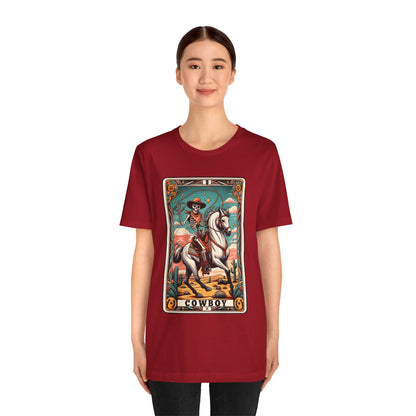 Cowboy Skeleton Tarot Card Shirt – Western Howdy Texas Rodeo Tee
