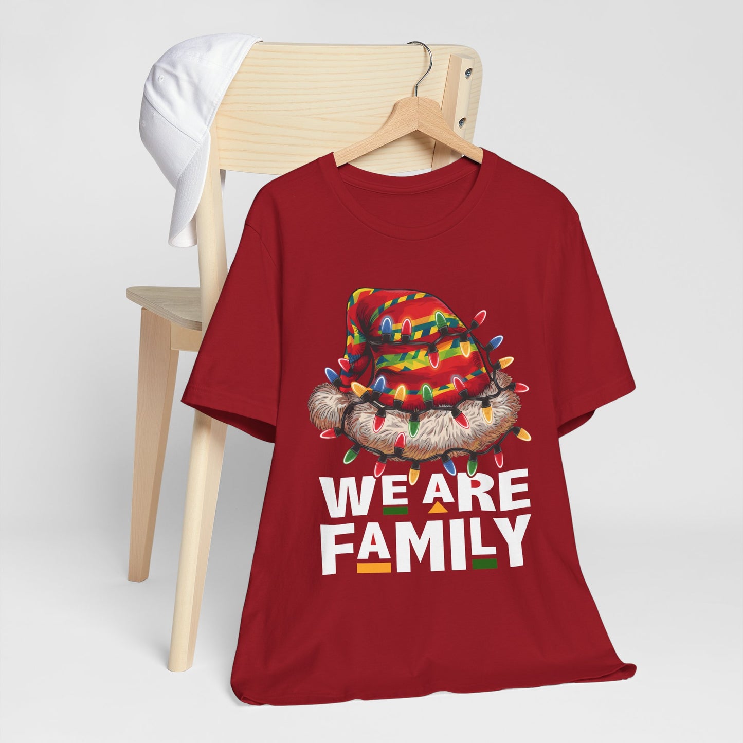 We Are Family Black Christmas Shirt – Afrocentric Matching Holiday Melanin Tee
