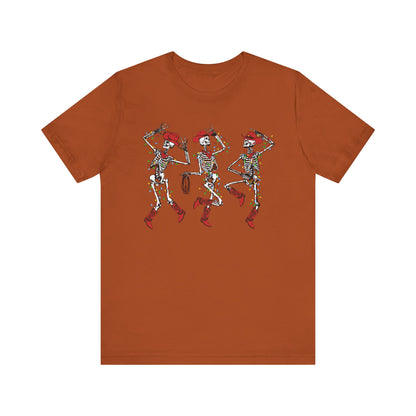 Spooky Christmas Skeleton Shirt – Funny Dancing Cowboy Western Holiday Tee