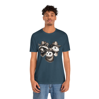 Cowboy Trash Trio Shirt – Opossum Raccoon Western Rodeo Funny Tee