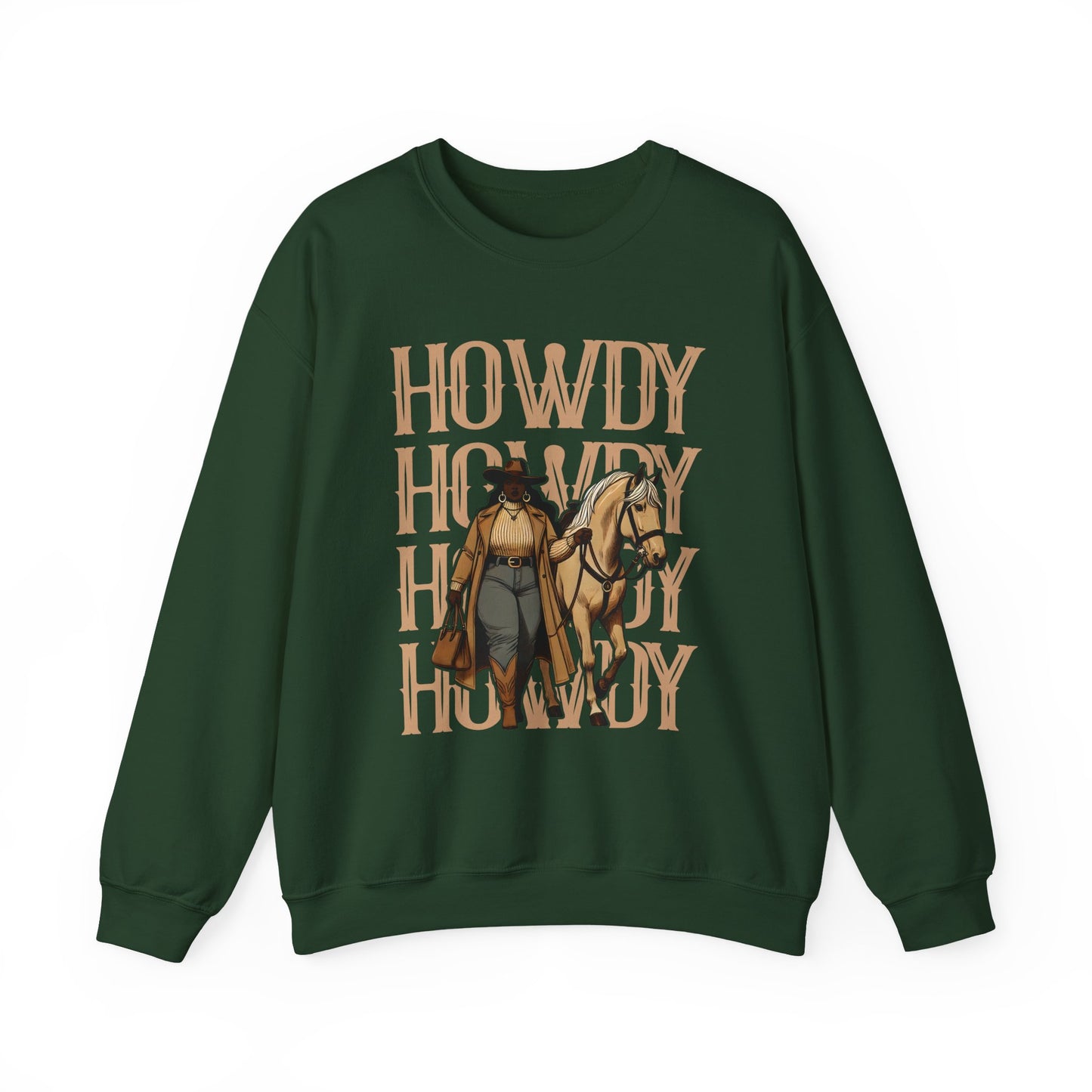 Howdy Black Cowgirl Sweatshirt – Country Western Rodeo Melanin Texas Pullover
