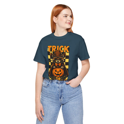 Trick or Treat Cowboy Raccoon Shirt – Cute Western Pumpkin Halloween Tee