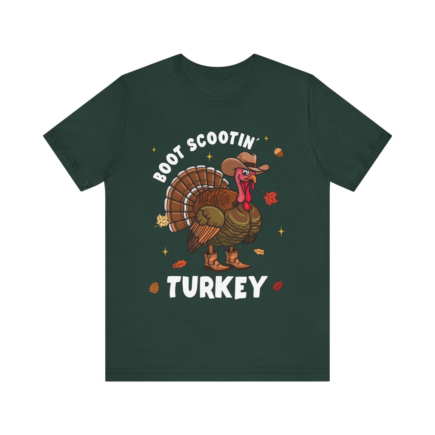Thanksgiving Cowboy Turkey Shirt – Boot Scootin’ Western Rodeo Tee