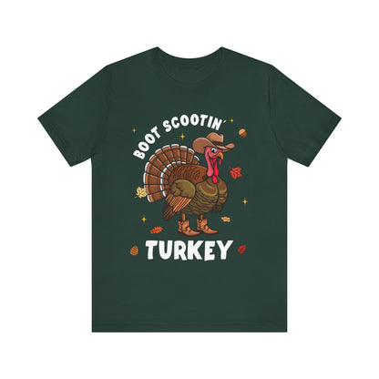 Thanksgiving Cowboy Turkey Shirt – Boot Scootin’ Western Rodeo Tee