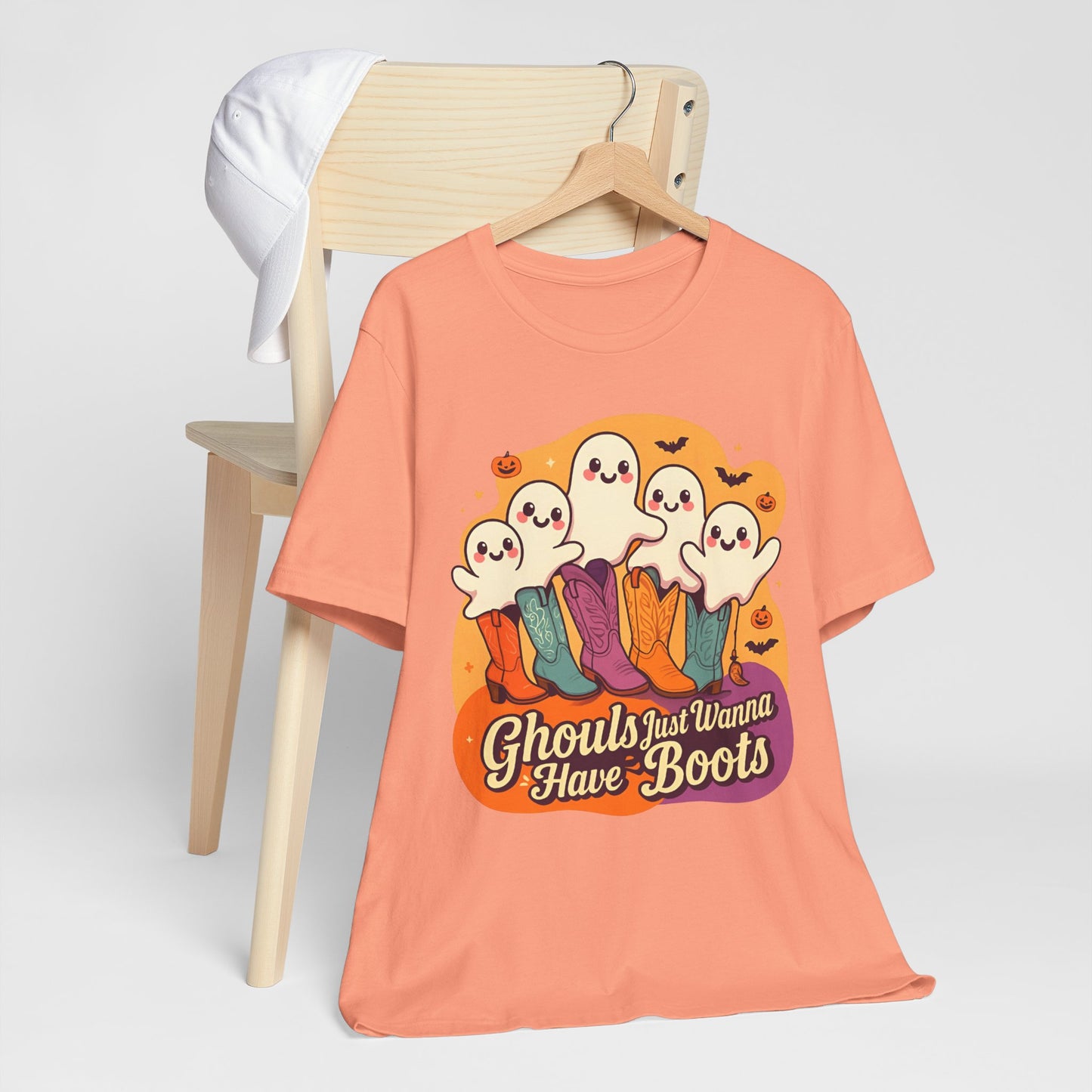 Ghouls Just Wanna Have Boots Shirt – Western Cowgirl Ghost Halloween Tee