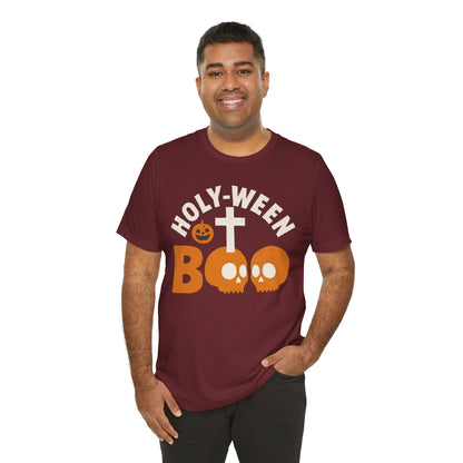 Holy Ween Boo Shirt – Christian Halloween Cross & Skull Faith Tee