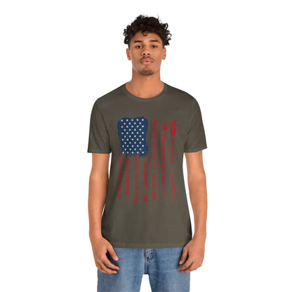 Legacy Dads Shirt – USA Flag Nehemiah 4:14 Christian Men’s Faith Tee