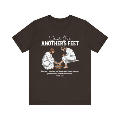 Wash One Another’s Feet Shirt – John 13:14 Christian Servant Heart Tee