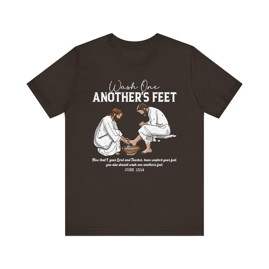 Wash One Another’s Feet Shirt – John 13:14 Christian Servant Heart Tee