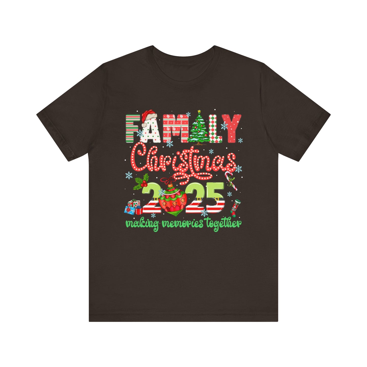 Family Christmas 2025 Matching Shirt – Festive Holiday Lights Ornament Tee