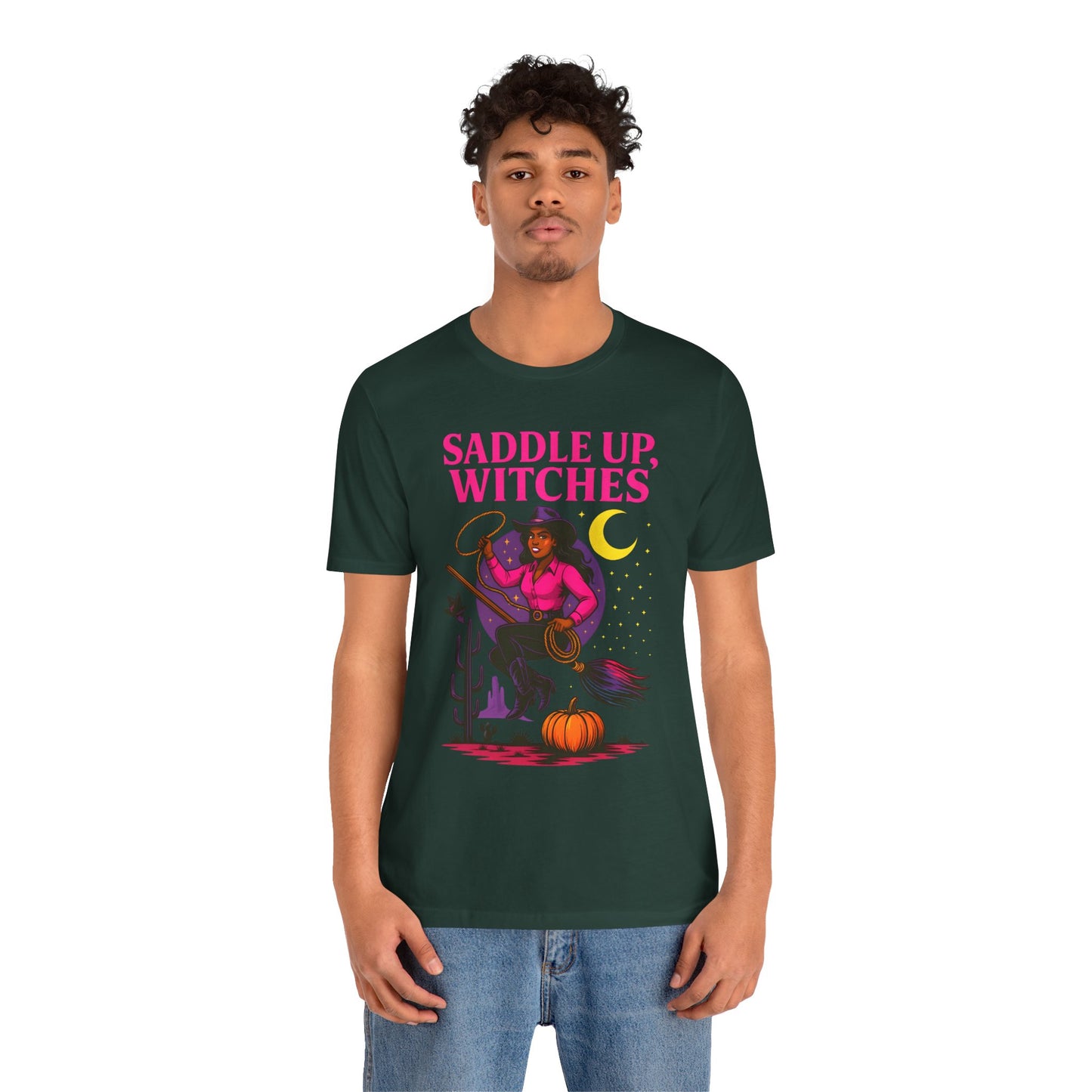 Saddle Up Witches Shirt – Black Cowgirl Western Halloween Tee