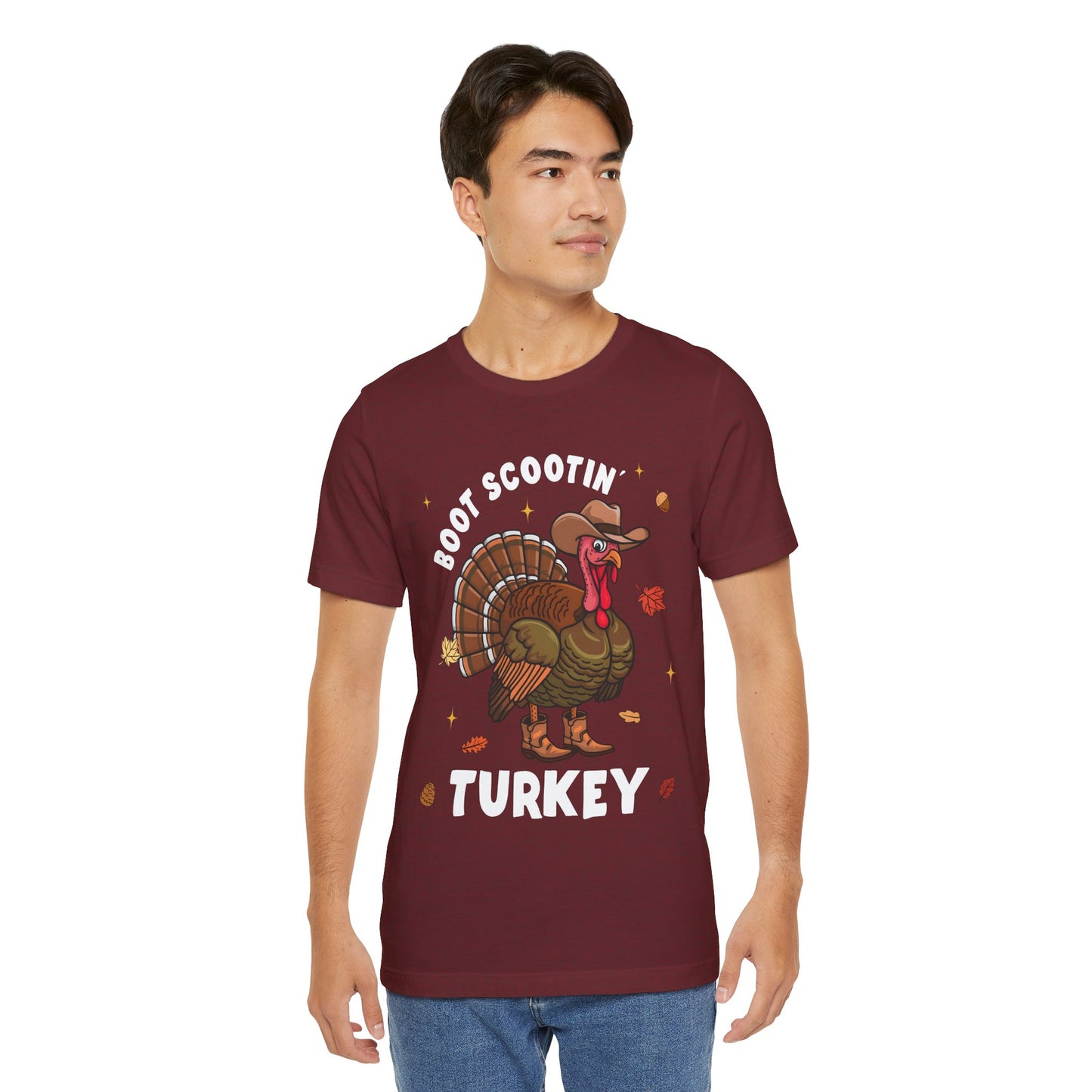 Thanksgiving Cowboy Turkey Shirt – Boot Scootin’ Western Rodeo Tee