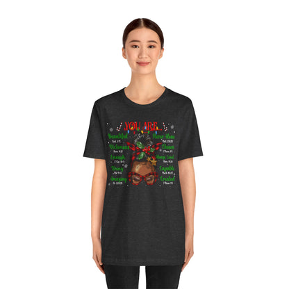 God Says I Am Christmas Shirt – Black Girl Melanin Christian Holiday Faith Tee