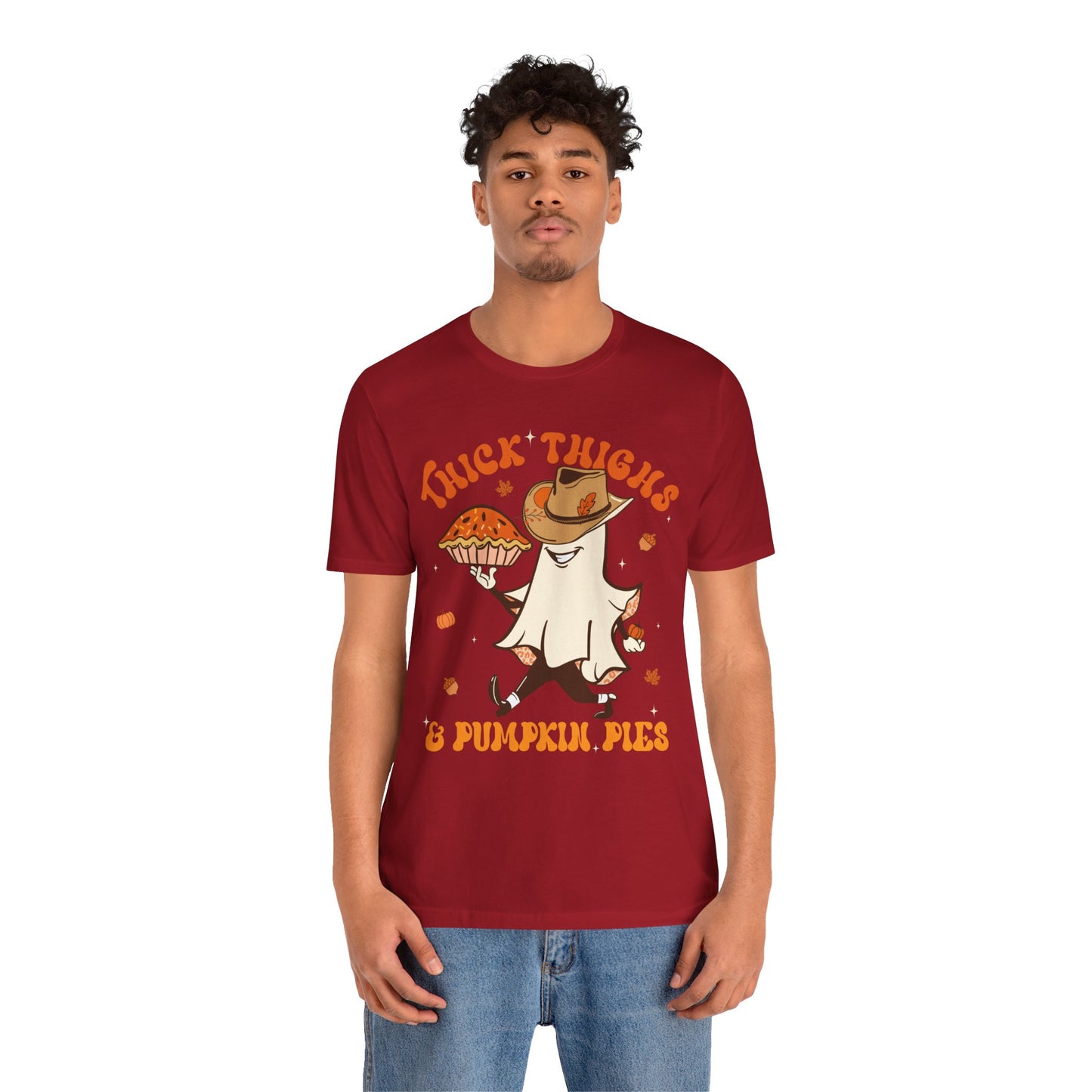 Thick Thighs Pumpkin Pies Shirt – Funny Howdy Ghost Western Halloween Tee