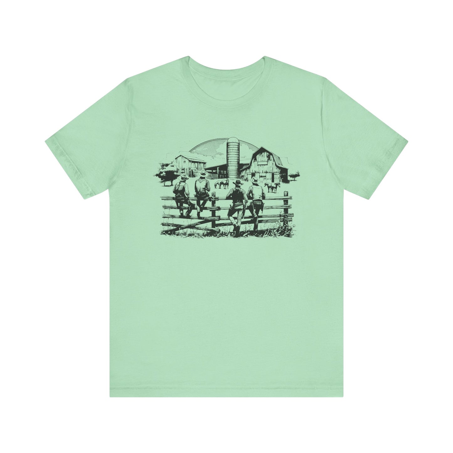 Western Cowboy Horse Racing Shirt – Texas Rodeo Country Cowgirl Tee