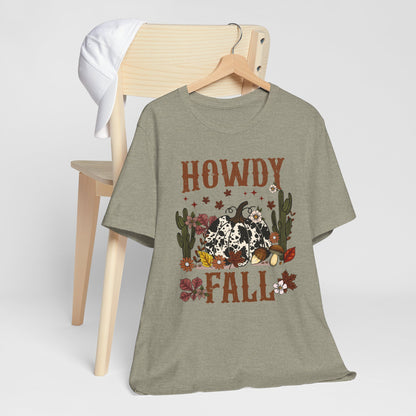 Retro Howdy Fall Shirt – Western Cowboy Pumpkin Country Thanksgiving Tee