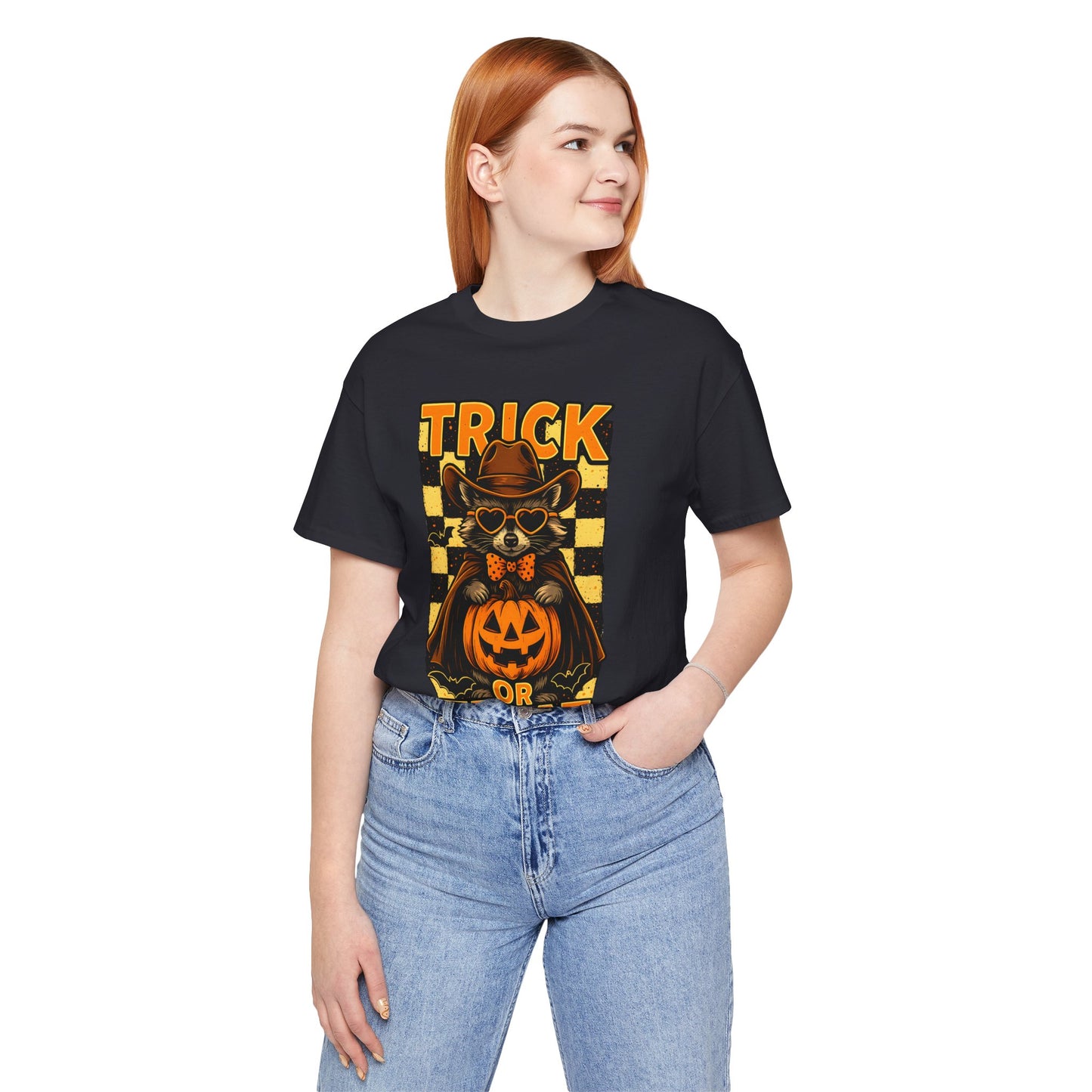 Trick or Treat Cowboy Raccoon Shirt – Cute Western Pumpkin Halloween Tee