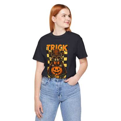 Trick or Treat Cowboy Raccoon Shirt – Cute Western Pumpkin Halloween Tee