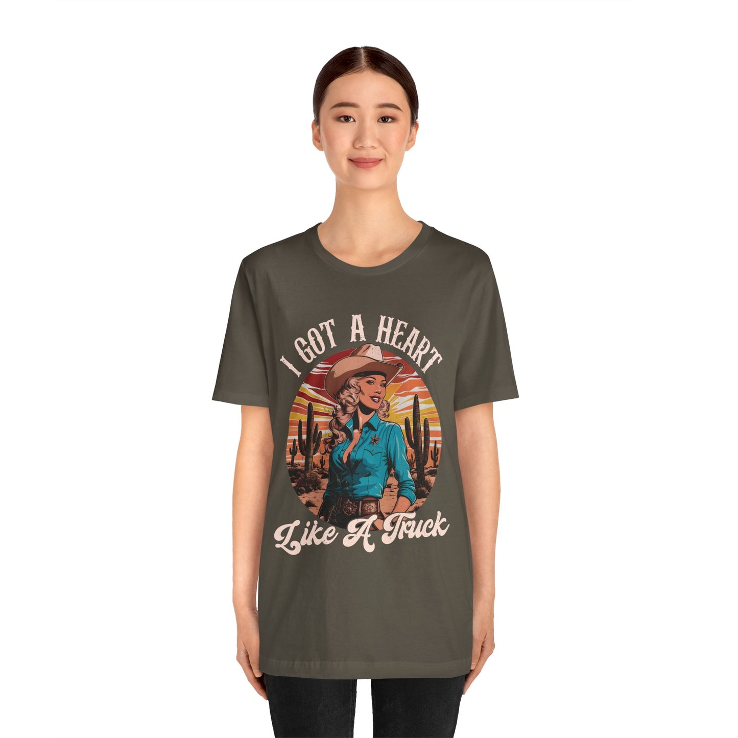 Heart Like A Truck Shirt – Christian Cowgirl Desert Western Rodeo Tee
