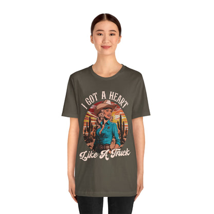 Heart Like A Truck Shirt – Christian Cowgirl Desert Western Rodeo Tee