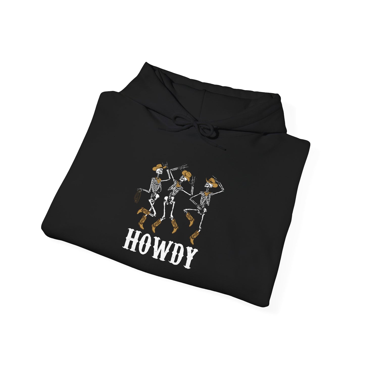 Howdy Cowboy Skeleton Hoodie – Western Dancing Boots Horse Rodeo Pullover