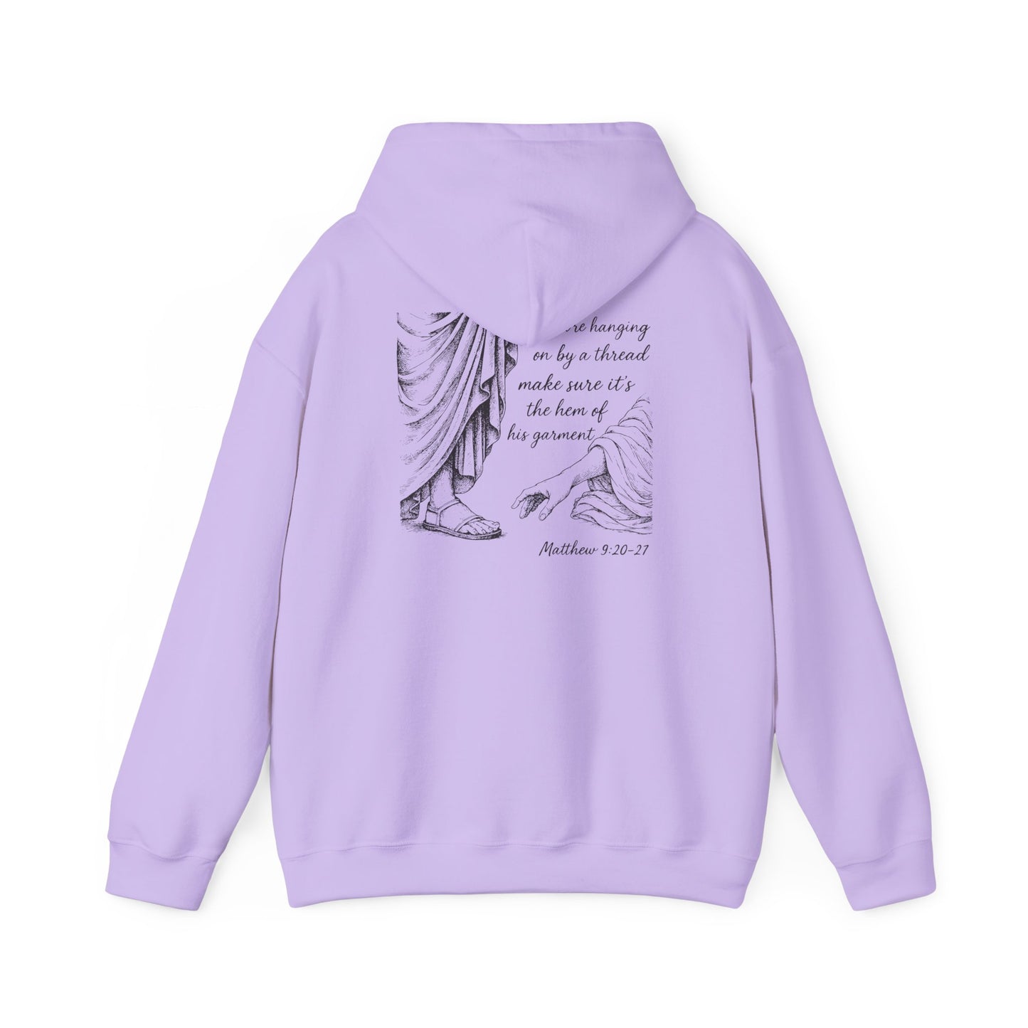 Hem of His Garment Hoodie – Matthew Bible Verse Christian Faith Pullover