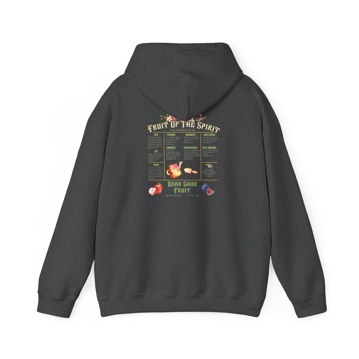 Fruit of the Spirit Hoodie – Christian Bible Verse Jesus Prayer Pullover