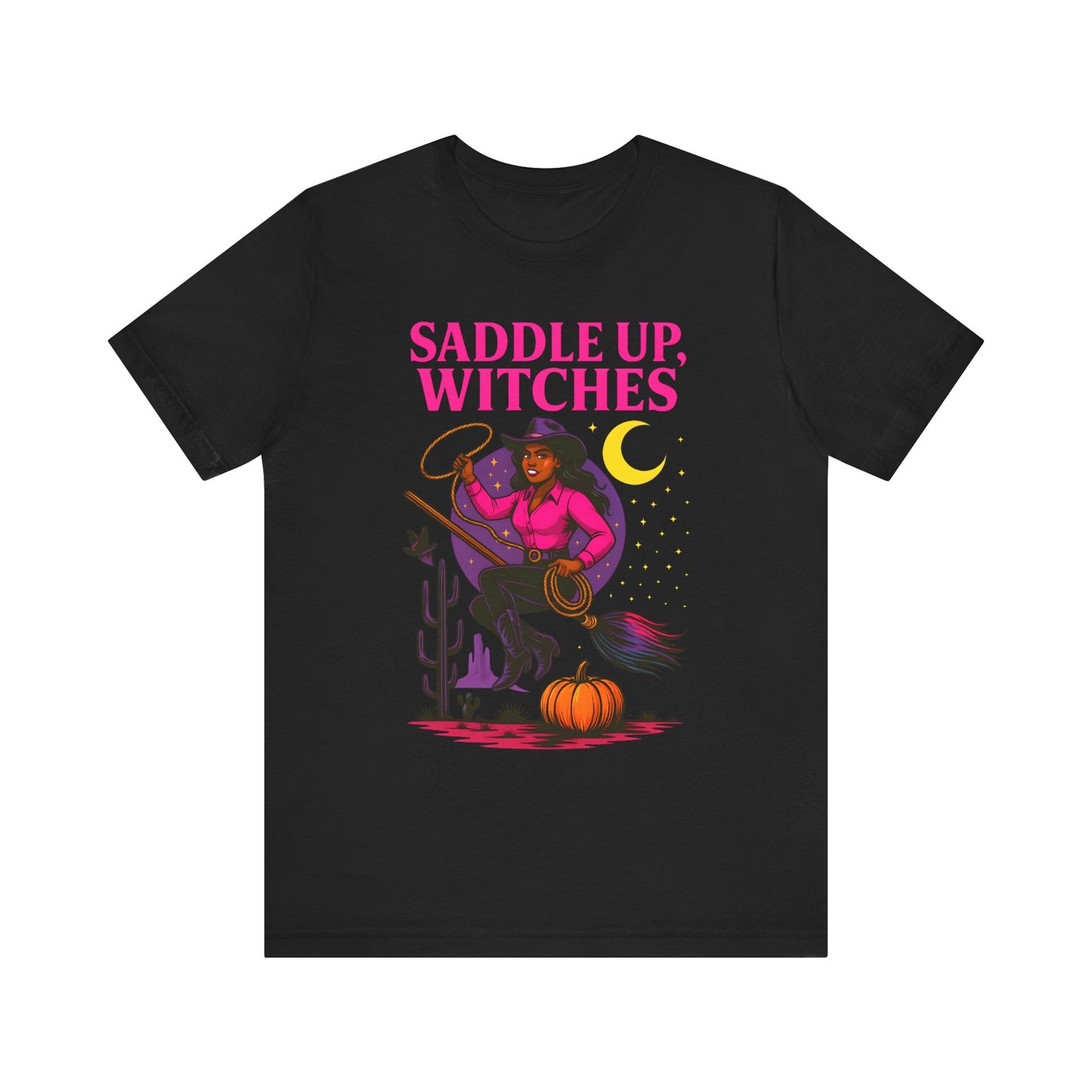 Saddle Up Witches Shirt – Black Cowgirl Western Halloween Tee