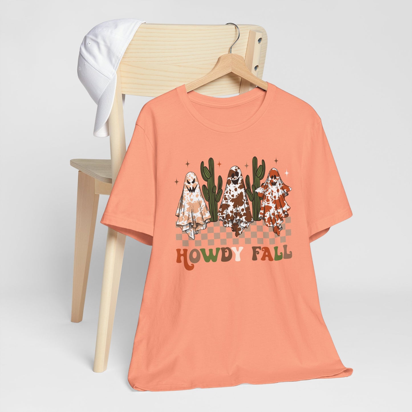 Howdy Fall Retro Ghost Shirt – Western Cowboy Cowgirl Halloween Tee