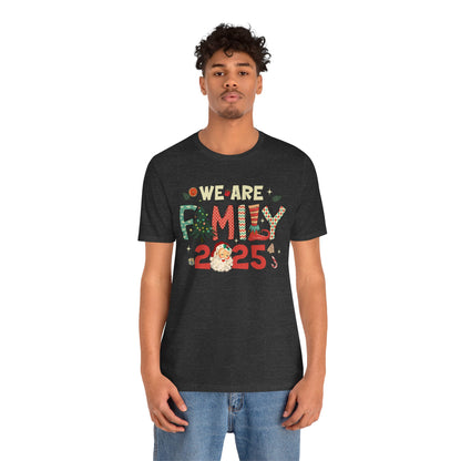 Vintage We Are Family Christmas Shirt – Retro Santa & Tree Matching Holiday Tee