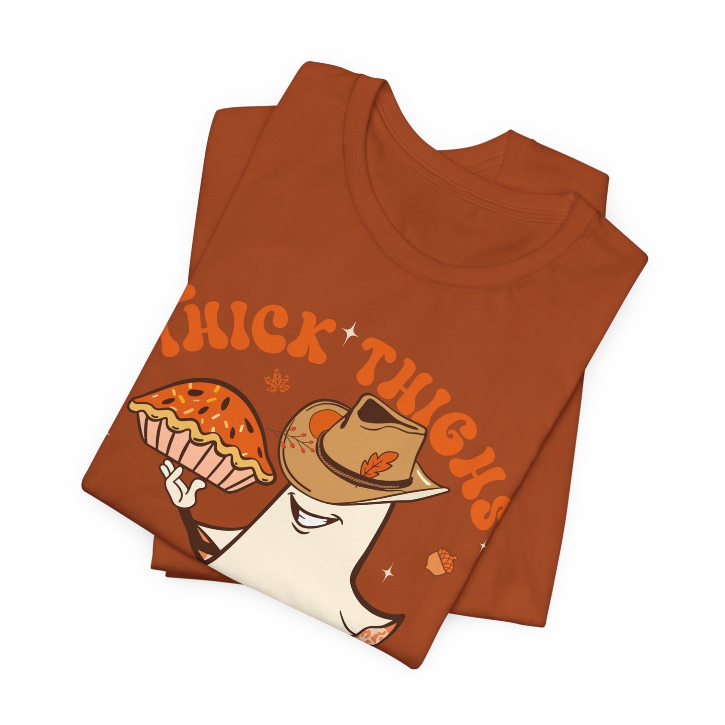 Thick Thighs Pumpkin Pies Shirt – Funny Howdy Ghost Western Halloween Tee