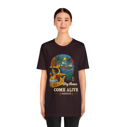 Dry Bones Come Alive Shirt – Christian Skull Ezekiel 37 Faith Graphic Tee