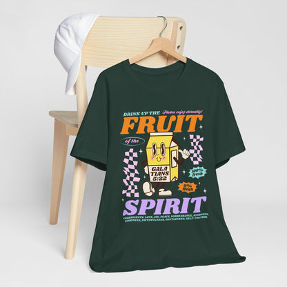 Christian Fruit Shirt – Drink Up Milk Bottle Faith Graphic Tee