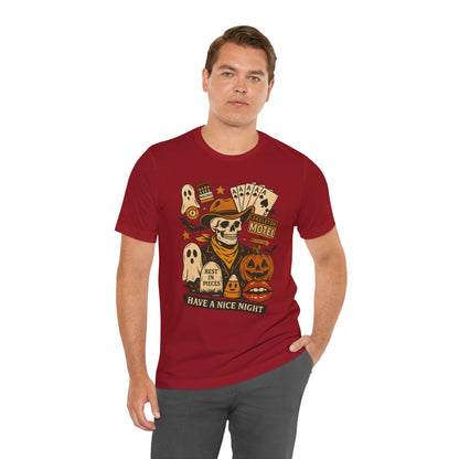Have A Nice Night Shirt – Spooky Cowboy Skeleton Western Halloween Tee