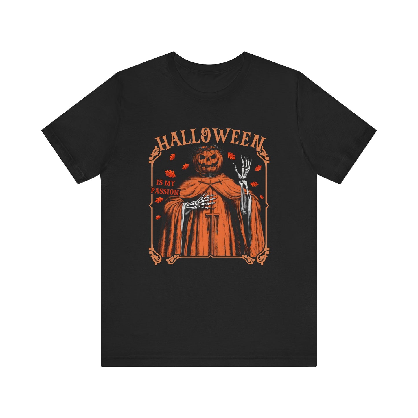 Halloween Is My Passion Jesus Cross Christian Jack O Lantern T-Shirt