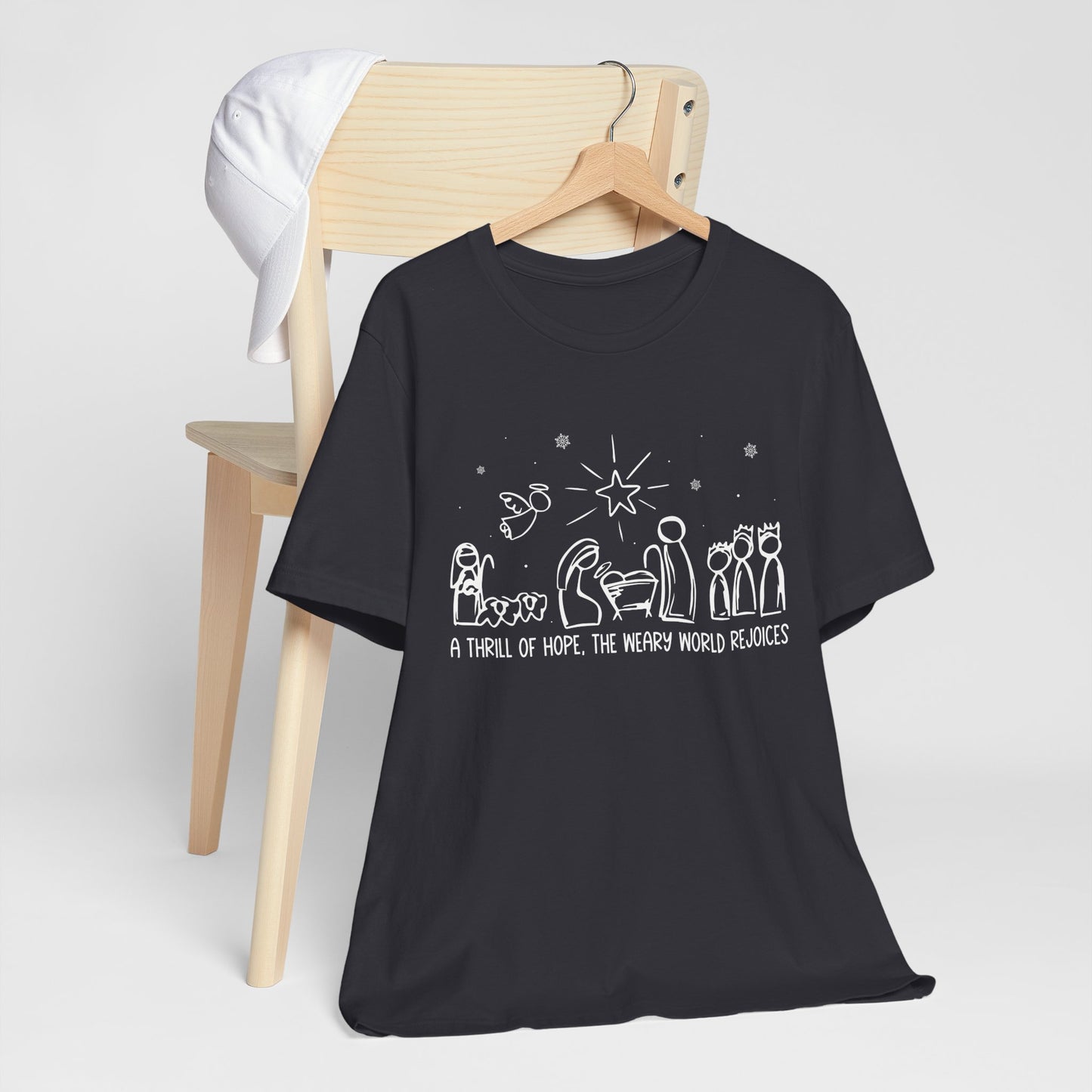 Thrill of Hope Holy Night Shirt – Christian True Story Christmas Pajama Tee