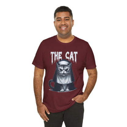 Spooky Cat Nun Halloween Creepy Cat Lovers Spooky Season T-Shirt