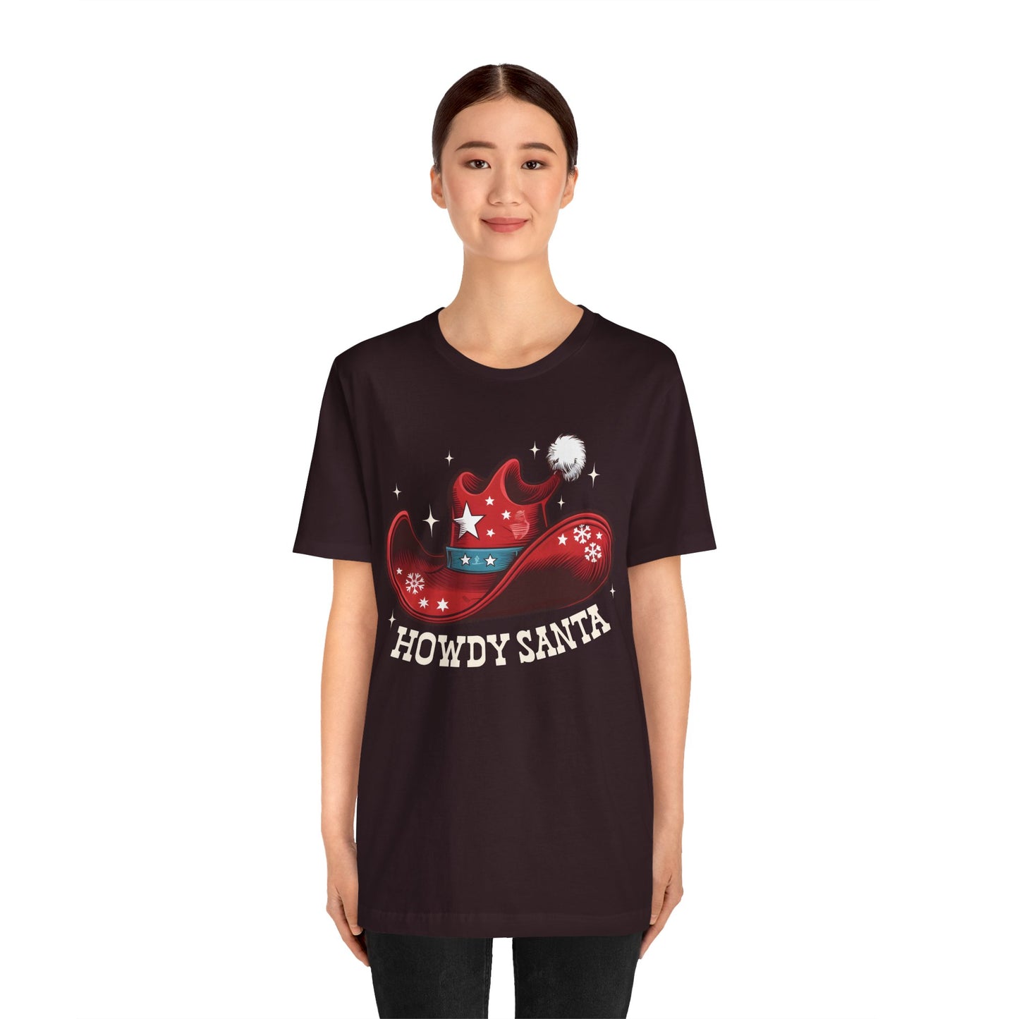 Howdy Santa Shirt – Funny Cowboy Claus Western Christmas Holiday Pajama Tee