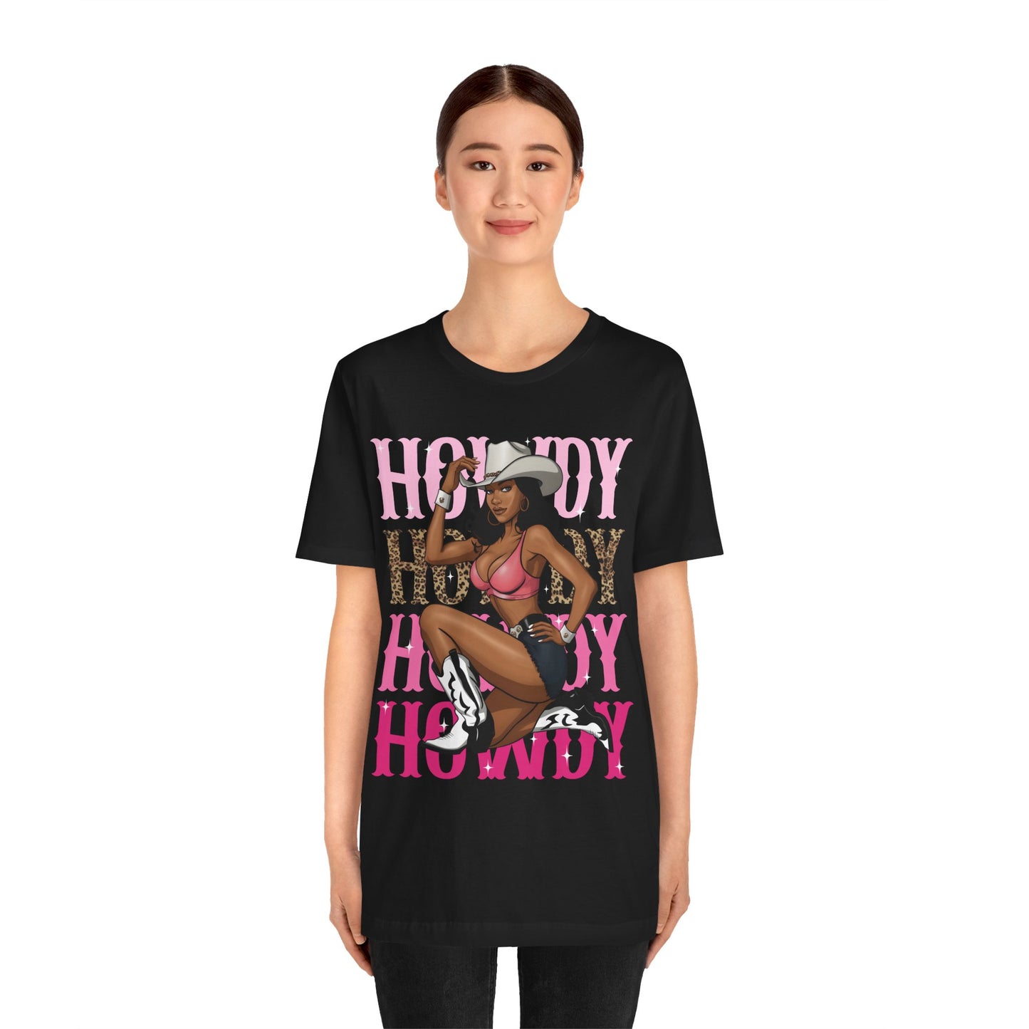 Howdy Black Cowgirl Shirt – Western Melanin Rodeo Queen Texas Tee