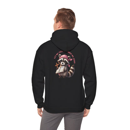 Let Me Tell You About My Jesus Hoodie – Cute Raccoon Bible Christian Pullover