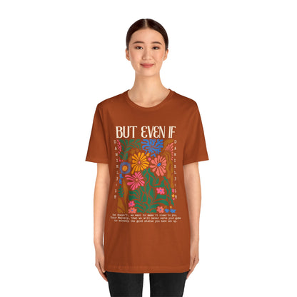But Even If Shirt – Retro Boho Flowers Christian Jesus Bible Verse Tee