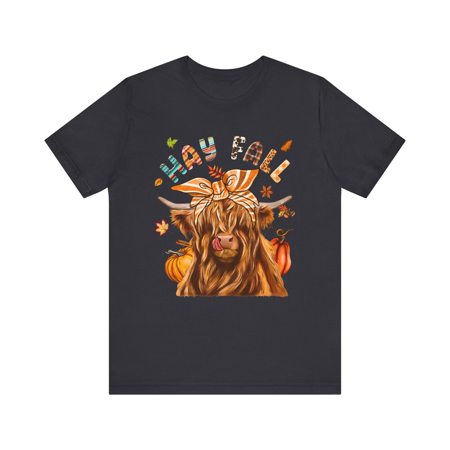 Hay Fall Highland Cow Shirt – Thankful Heifer Cute Farm Girl Thanksgiving Tee