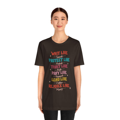 Women of the Bible Shirt – Empowering Christian Faith Scripture Graphic Tee