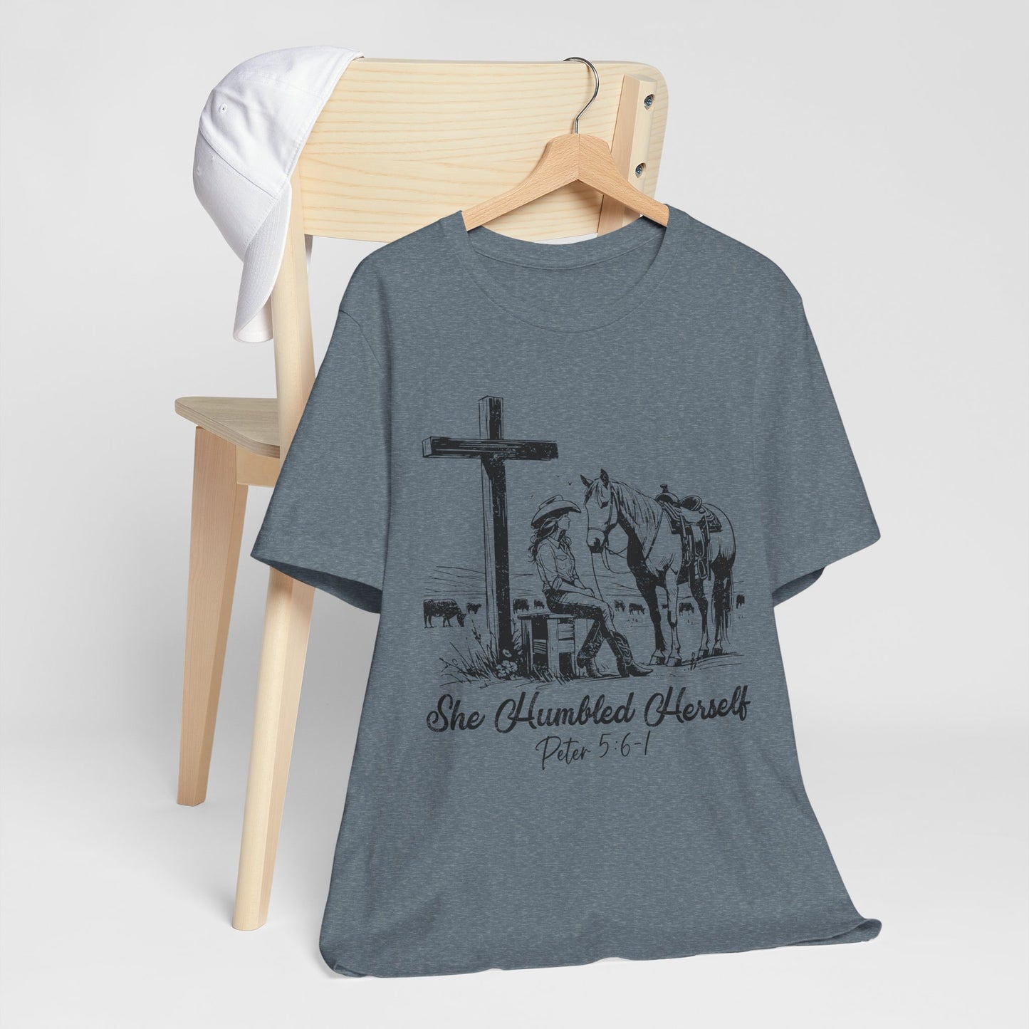 She Humbled Herself Shirt – Christian Faith Western Rodeo Country Tee