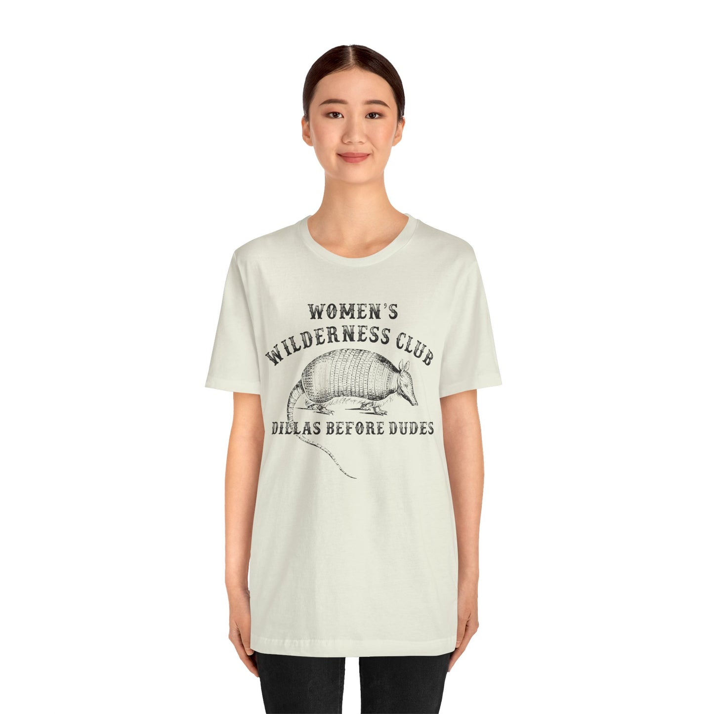 Women’s Wilderness Club Shirt – Dillas Before Dudes Western Armadillo Tee
