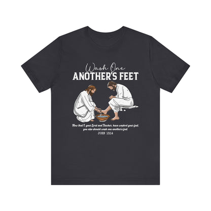 Wash One Another’s Feet Shirt – John 13:14 Christian Servant Heart Tee