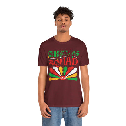 Christmas Squad 2025 Shirt – Retro Groovy Matching Holiday Group Tee