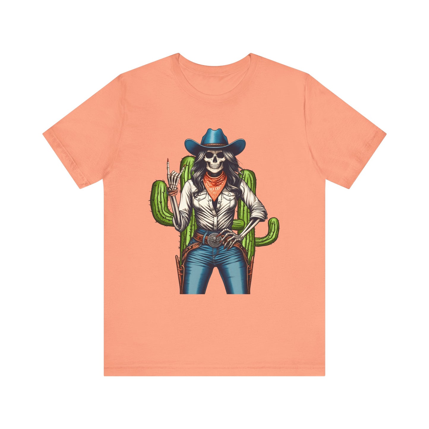 Howdy Skull Cowgirl Shirt – Skeleton Rock Hand Western Rodeo Texas Tee